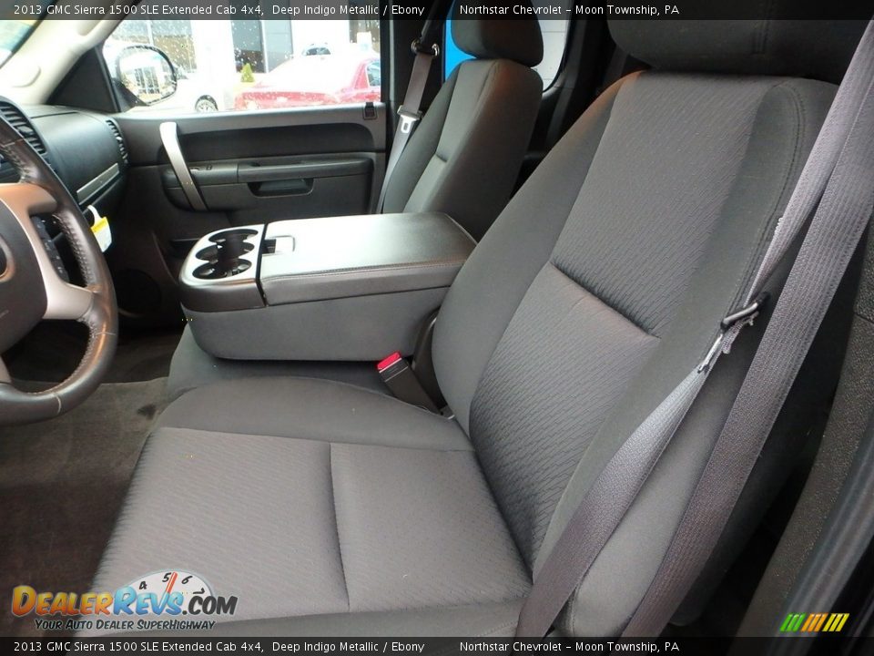 2013 GMC Sierra 1500 SLE Extended Cab 4x4 Deep Indigo Metallic / Ebony Photo #20
