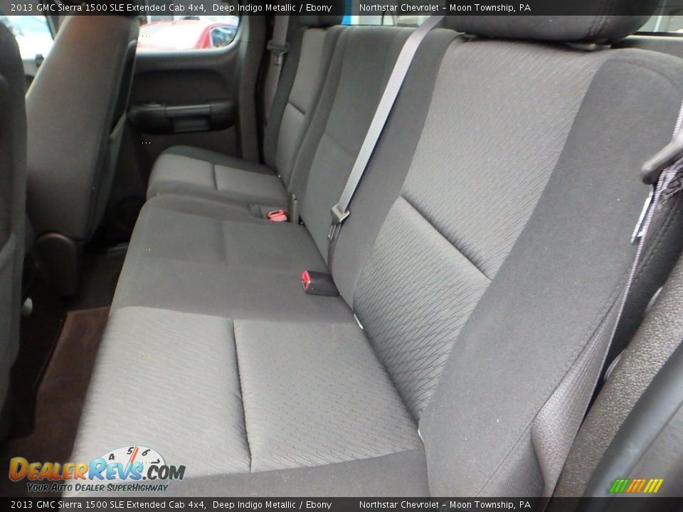 2013 GMC Sierra 1500 SLE Extended Cab 4x4 Deep Indigo Metallic / Ebony Photo #21