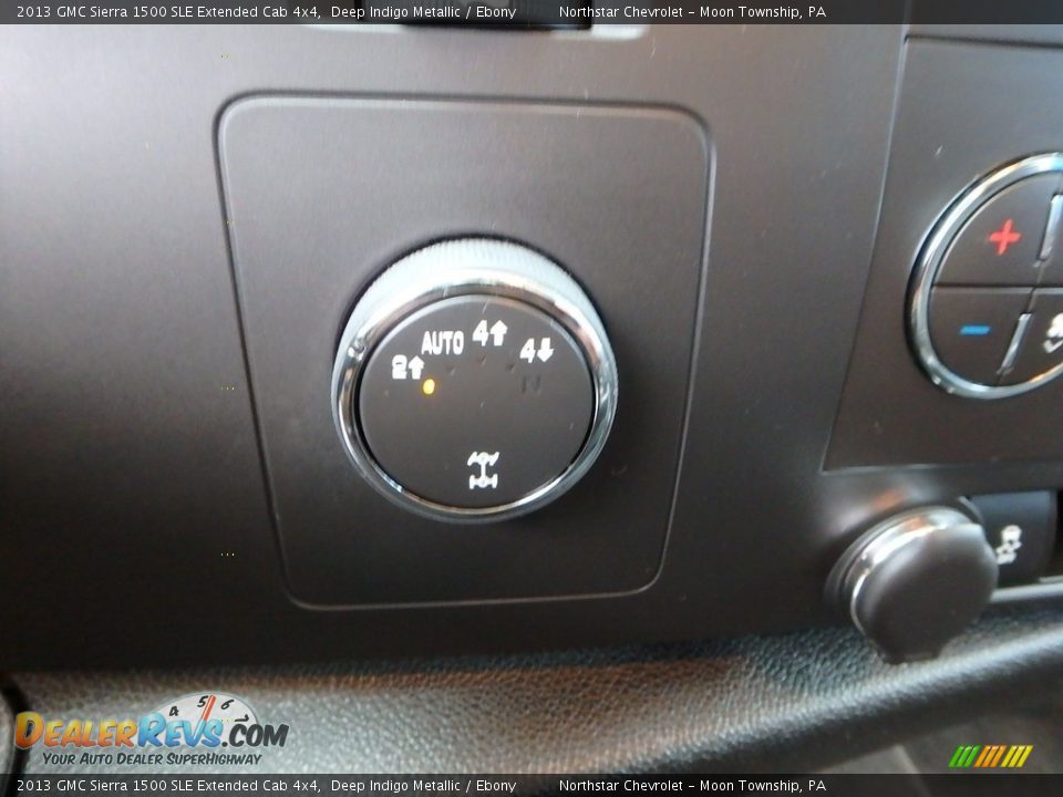 2013 GMC Sierra 1500 SLE Extended Cab 4x4 Deep Indigo Metallic / Ebony Photo #27