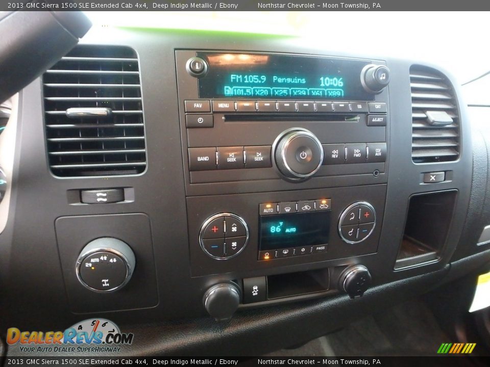 2013 GMC Sierra 1500 SLE Extended Cab 4x4 Deep Indigo Metallic / Ebony Photo #28