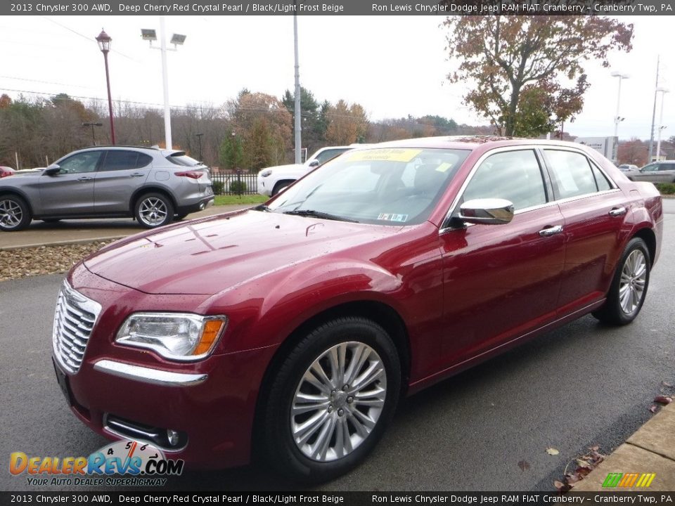 2013 Chrysler 300 AWD Deep Cherry Red Crystal Pearl / Black/Light Frost Beige Photo #5