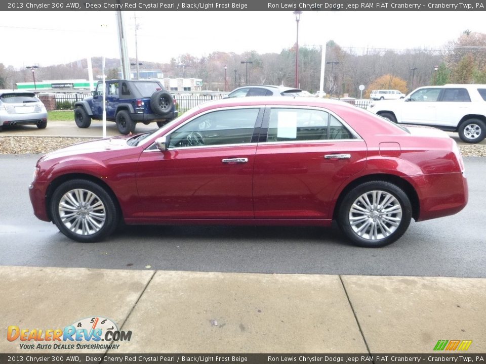 2013 Chrysler 300 AWD Deep Cherry Red Crystal Pearl / Black/Light Frost Beige Photo #6