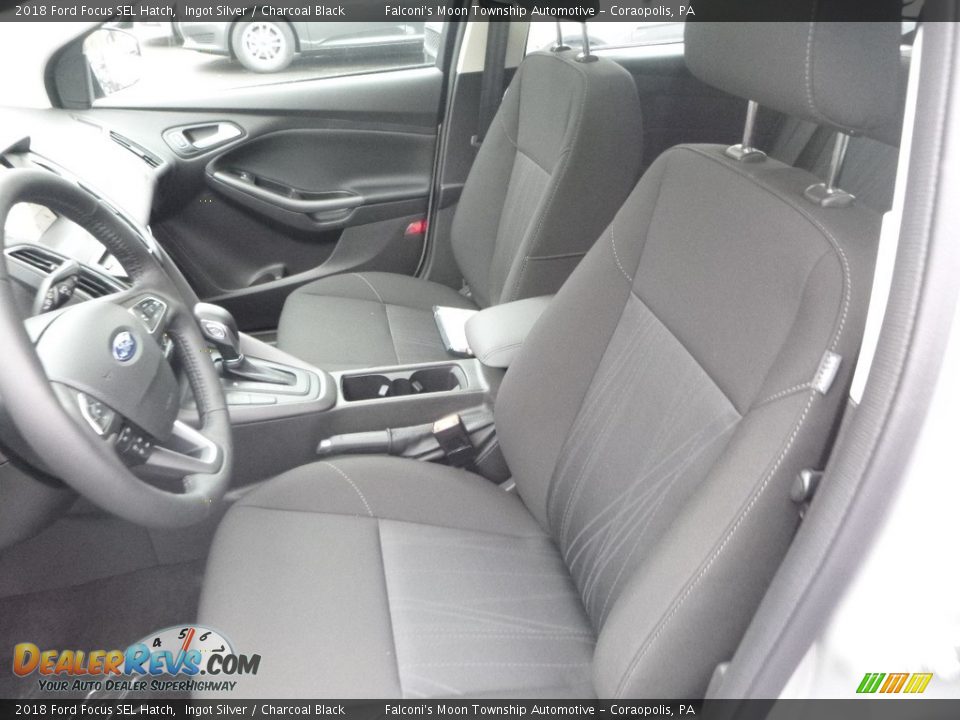 2018 Ford Focus SEL Hatch Ingot Silver / Charcoal Black Photo #11