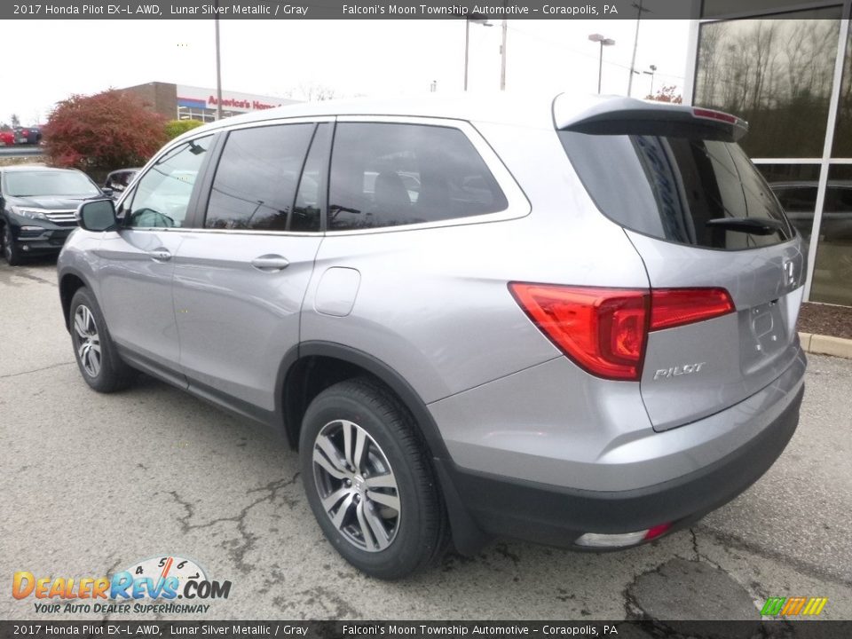 2017 Honda Pilot EX-L AWD Lunar Silver Metallic / Gray Photo #2