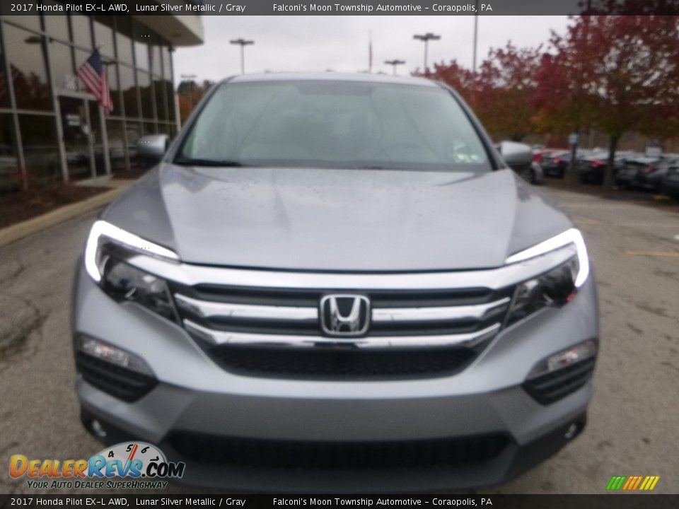 2017 Honda Pilot EX-L AWD Lunar Silver Metallic / Gray Photo #6