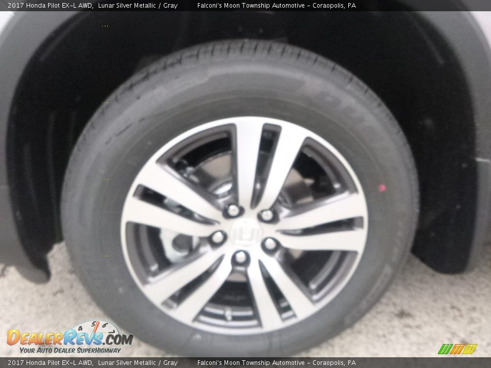 2017 Honda Pilot EX-L AWD Lunar Silver Metallic / Gray Photo #7