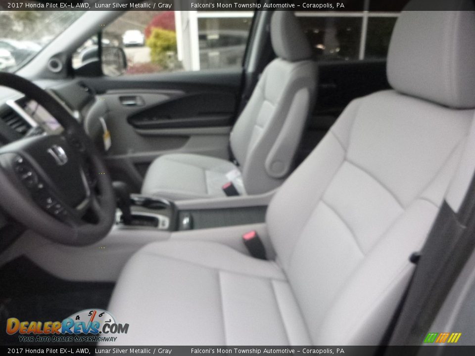 2017 Honda Pilot EX-L AWD Lunar Silver Metallic / Gray Photo #8