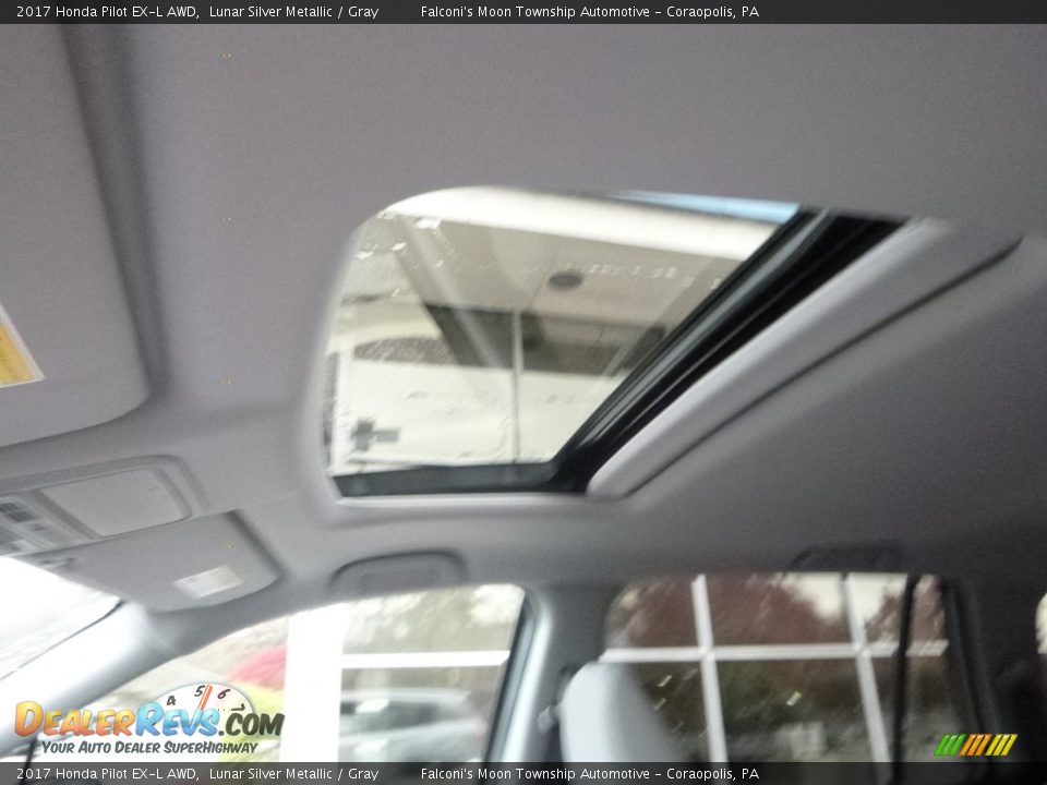 2017 Honda Pilot EX-L AWD Lunar Silver Metallic / Gray Photo #13