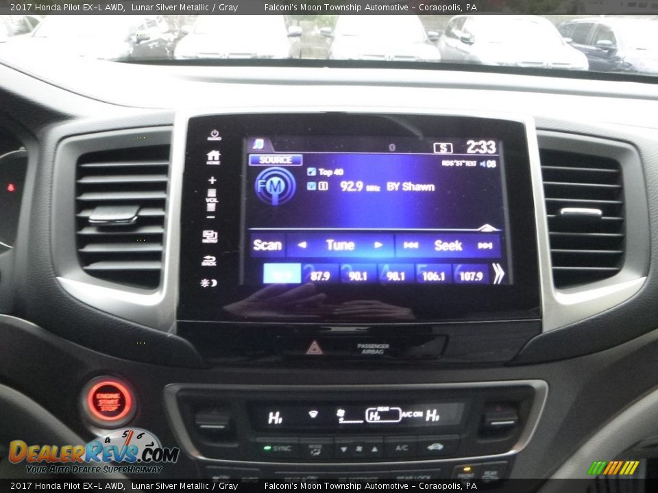 2017 Honda Pilot EX-L AWD Lunar Silver Metallic / Gray Photo #14
