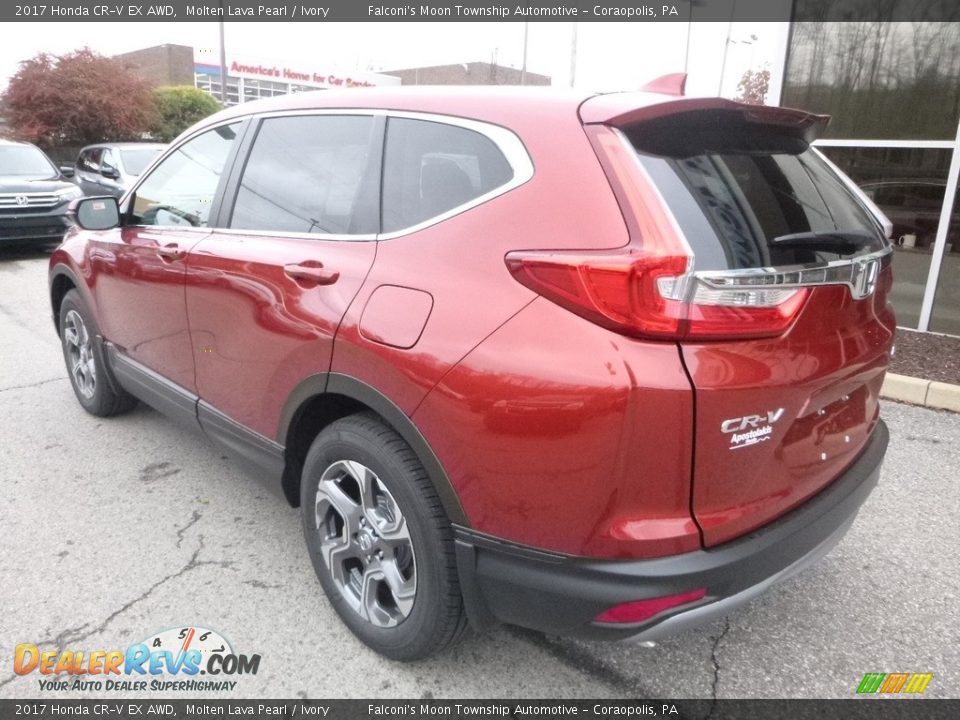 2017 Honda CR-V EX AWD Molten Lava Pearl / Ivory Photo #2
