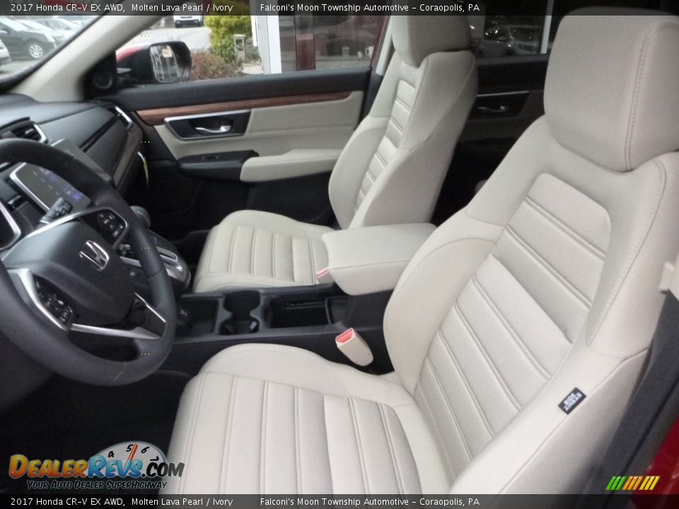 2017 Honda CR-V EX AWD Molten Lava Pearl / Ivory Photo #8