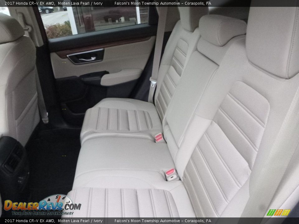 2017 Honda CR-V EX AWD Molten Lava Pearl / Ivory Photo #9
