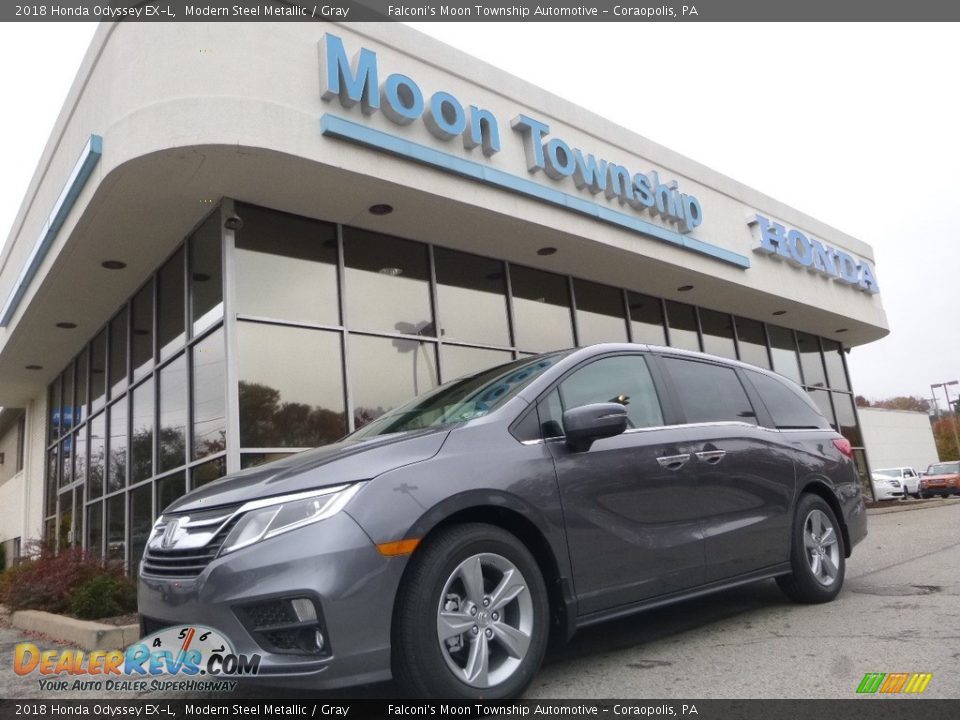 2018 Honda Odyssey EX-L Modern Steel Metallic / Gray Photo #1