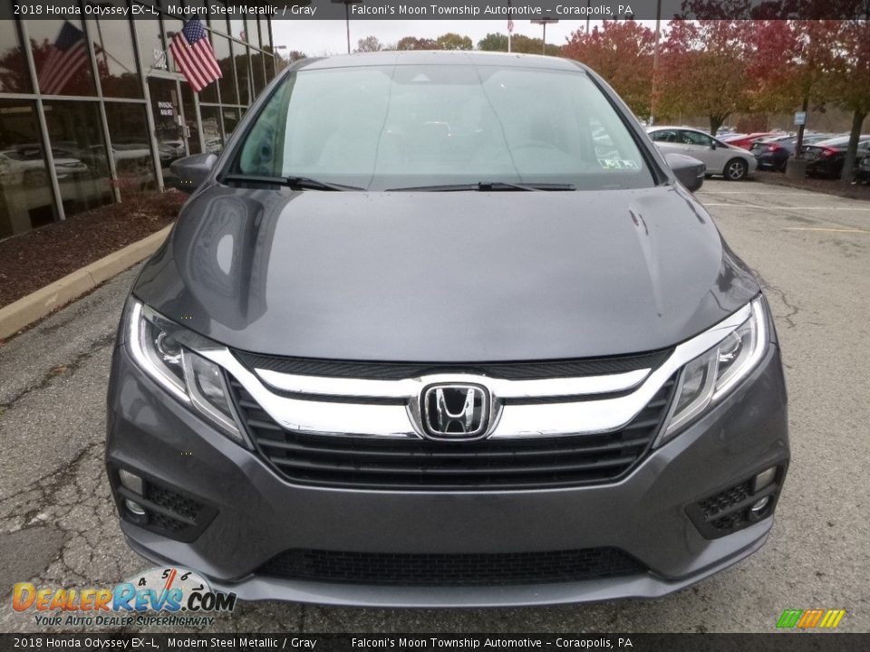 2018 Honda Odyssey EX-L Modern Steel Metallic / Gray Photo #6