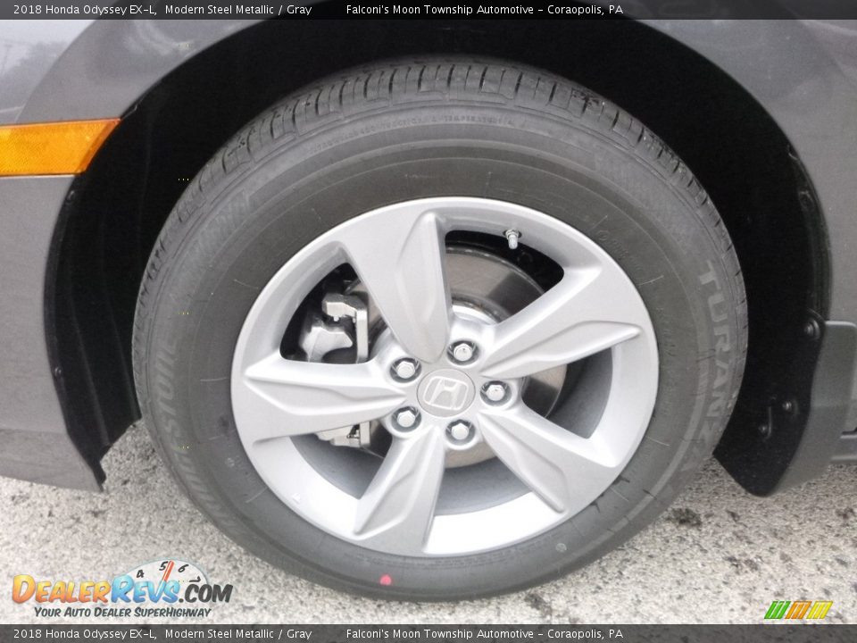 2018 Honda Odyssey EX-L Modern Steel Metallic / Gray Photo #7