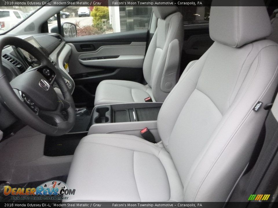 2018 Honda Odyssey EX-L Modern Steel Metallic / Gray Photo #8