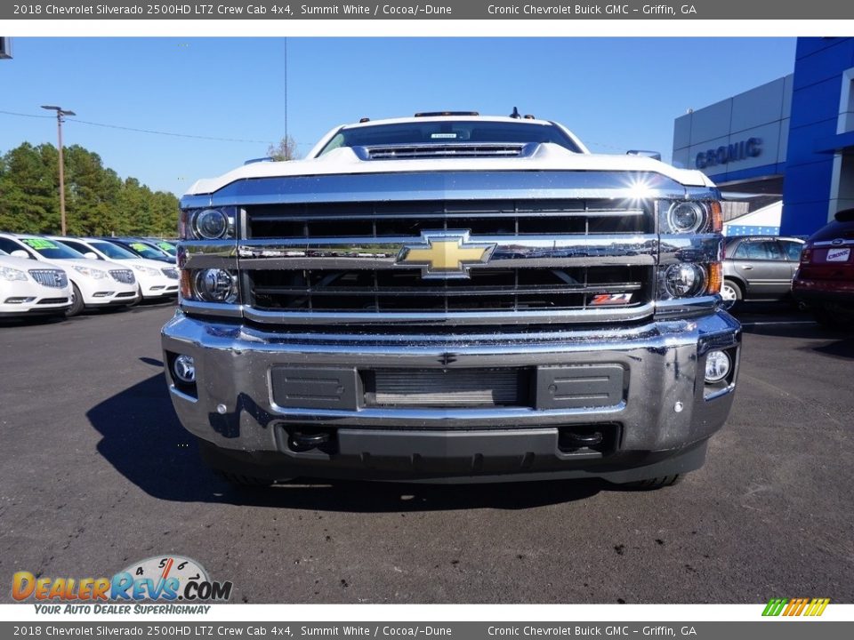2018 Chevrolet Silverado 2500HD LTZ Crew Cab 4x4 Summit White / Cocoa/­Dune Photo #2