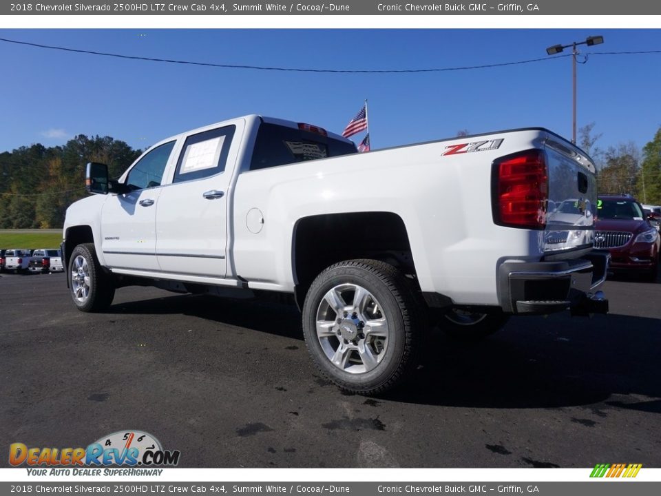 2018 Chevrolet Silverado 2500HD LTZ Crew Cab 4x4 Summit White / Cocoa/­Dune Photo #4