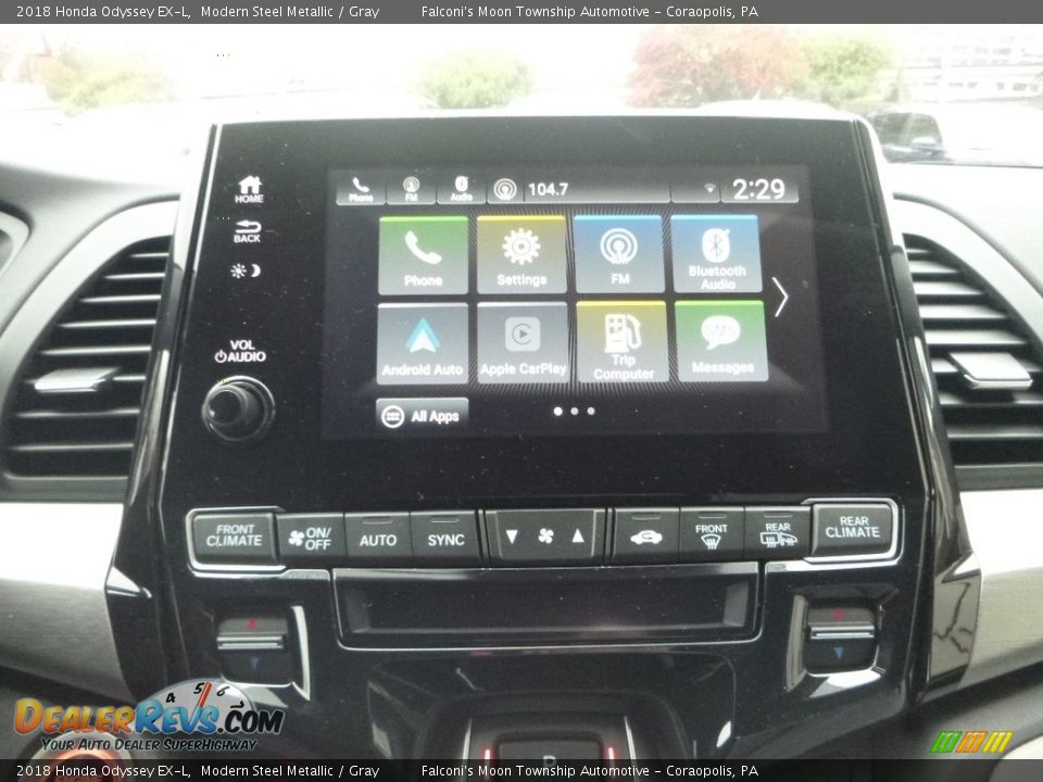 2018 Honda Odyssey EX-L Modern Steel Metallic / Gray Photo #14