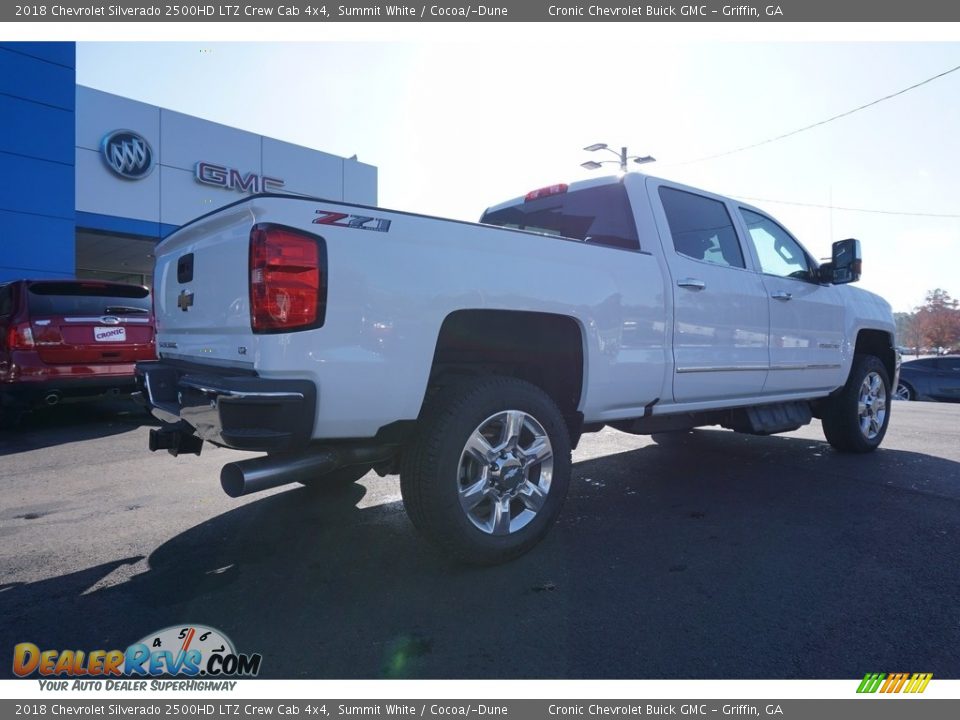 2018 Chevrolet Silverado 2500HD LTZ Crew Cab 4x4 Summit White / Cocoa/­Dune Photo #6