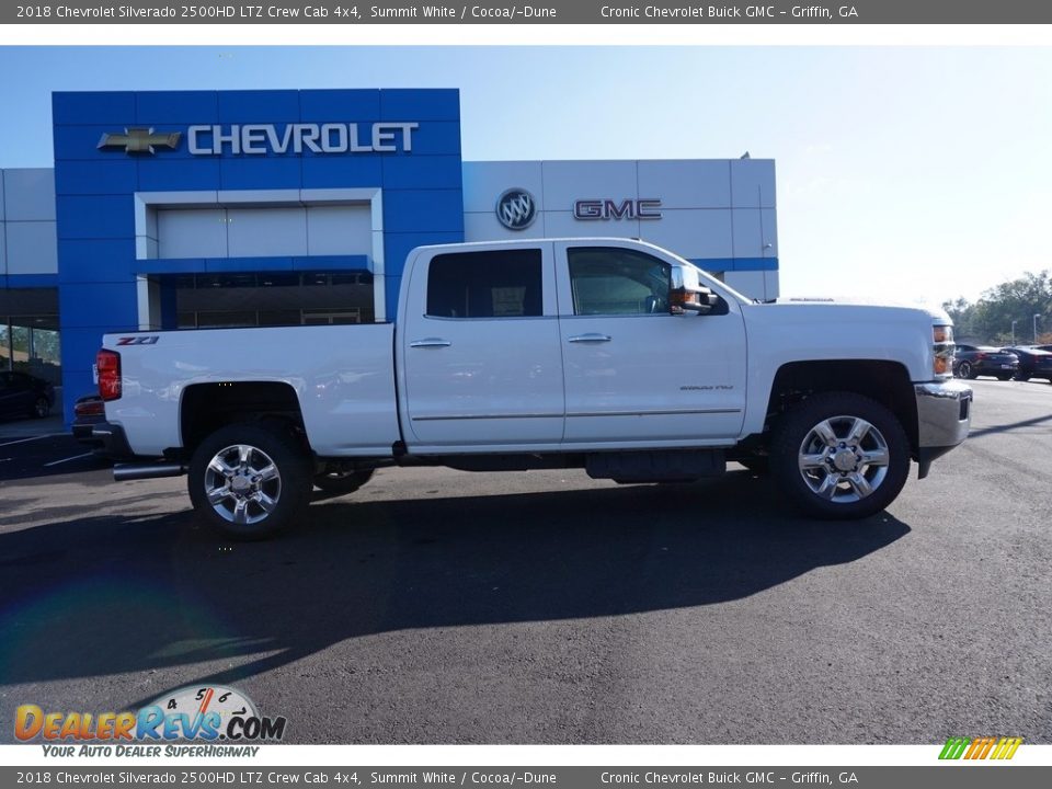 2018 Chevrolet Silverado 2500HD LTZ Crew Cab 4x4 Summit White / Cocoa/­Dune Photo #7