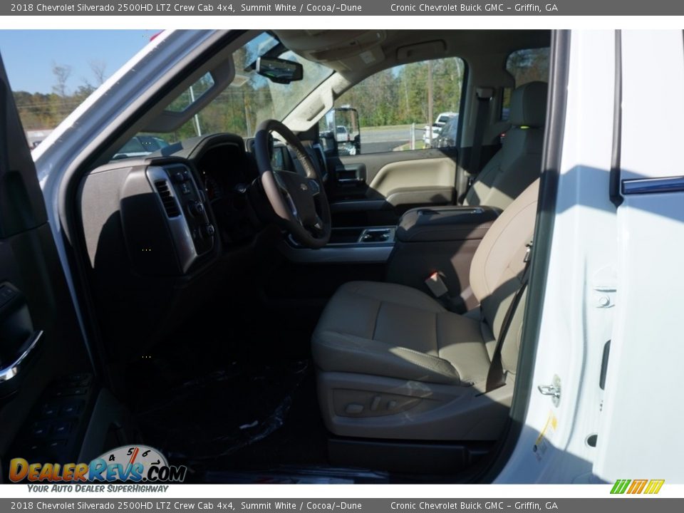 2018 Chevrolet Silverado 2500HD LTZ Crew Cab 4x4 Summit White / Cocoa/­Dune Photo #8