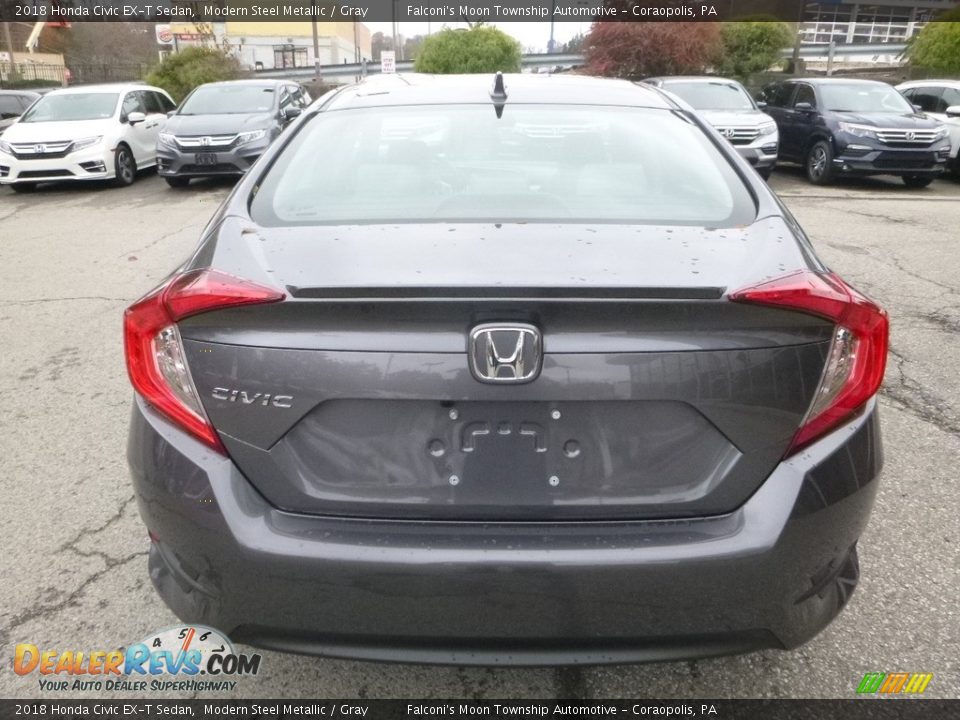 2018 Honda Civic EX-T Sedan Modern Steel Metallic / Gray Photo #3