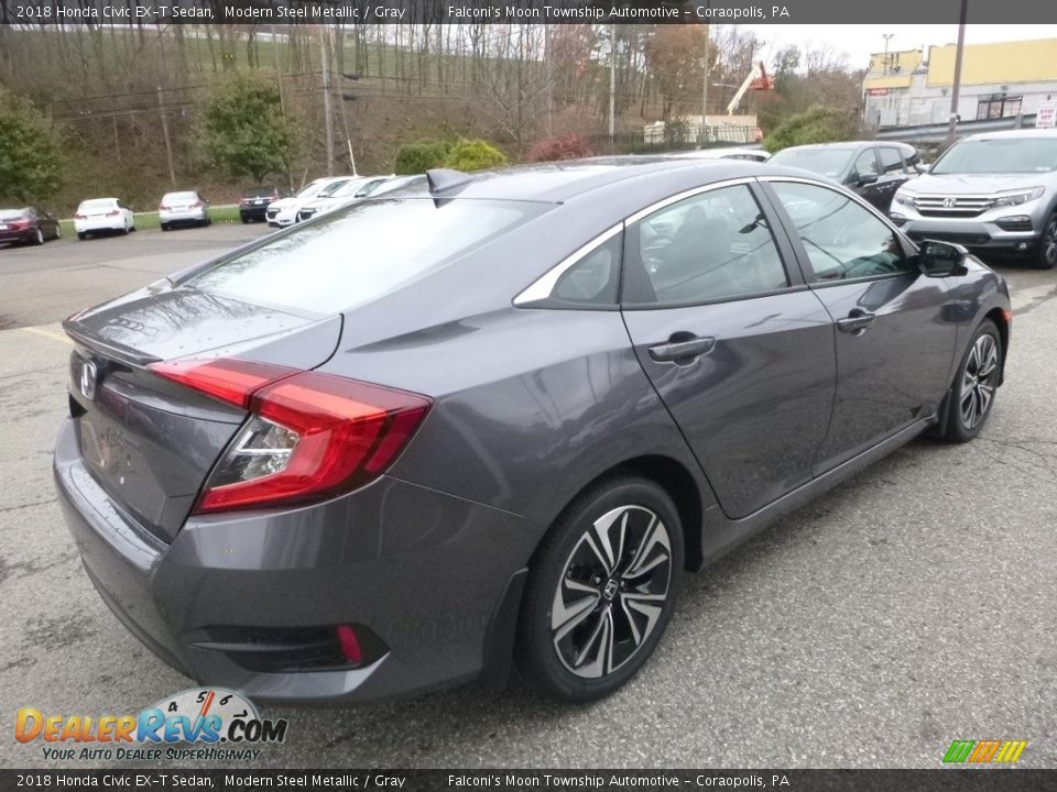 2018 Honda Civic EX-T Sedan Modern Steel Metallic / Gray Photo #4