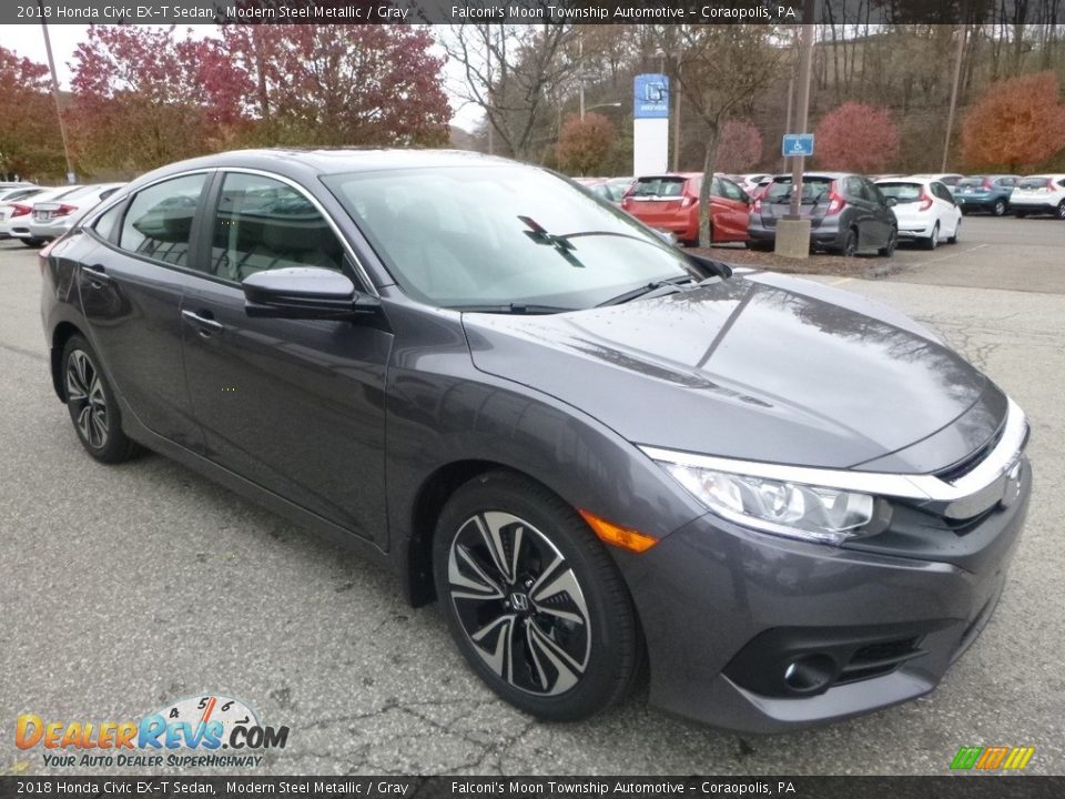 Front 3/4 View of 2018 Honda Civic EX-T Sedan Photo #5