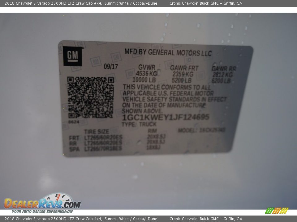 2018 Chevrolet Silverado 2500HD LTZ Crew Cab 4x4 Summit White / Cocoa/­Dune Photo #15