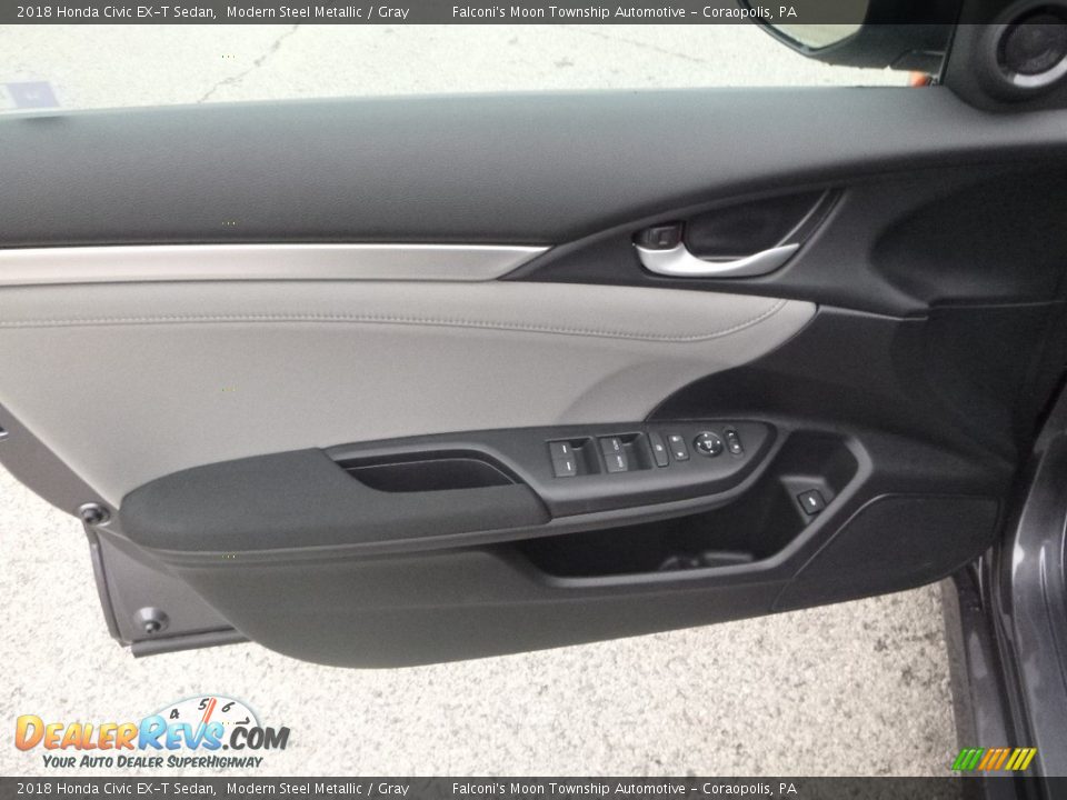 2018 Honda Civic EX-T Sedan Modern Steel Metallic / Gray Photo #11