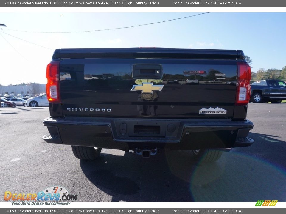 2018 Chevrolet Silverado 1500 High Country Crew Cab 4x4 Black / High Country Saddle Photo #5