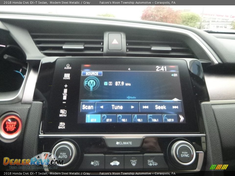 2018 Honda Civic EX-T Sedan Modern Steel Metallic / Gray Photo #14