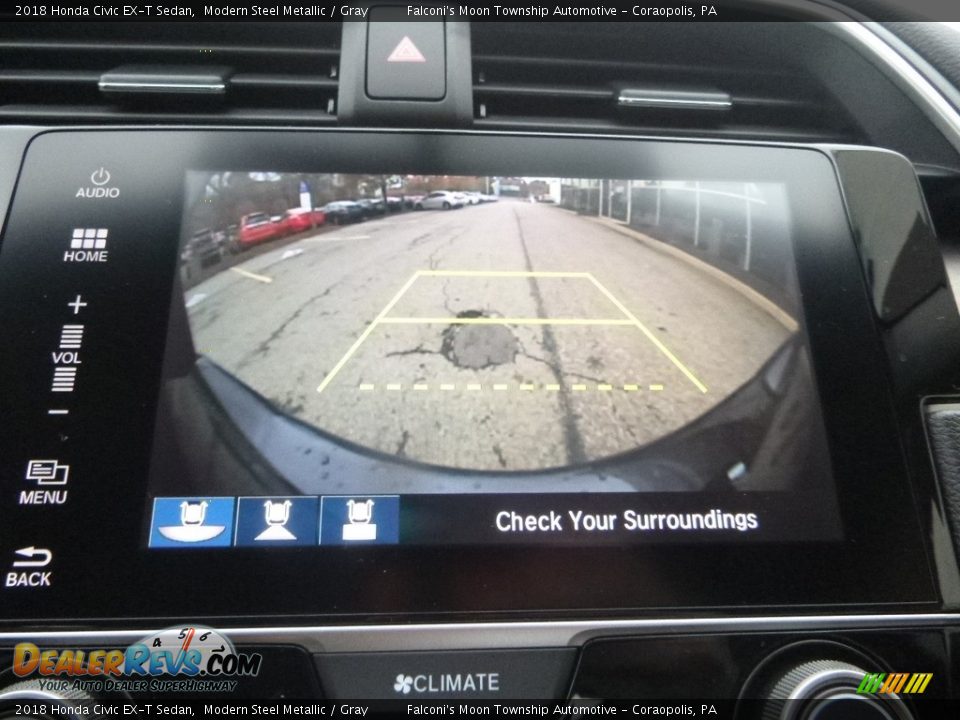 2018 Honda Civic EX-T Sedan Modern Steel Metallic / Gray Photo #15