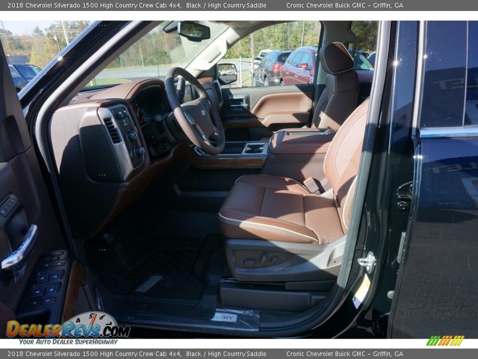 2018 Chevrolet Silverado 1500 High Country Crew Cab 4x4 Black / High Country Saddle Photo #10