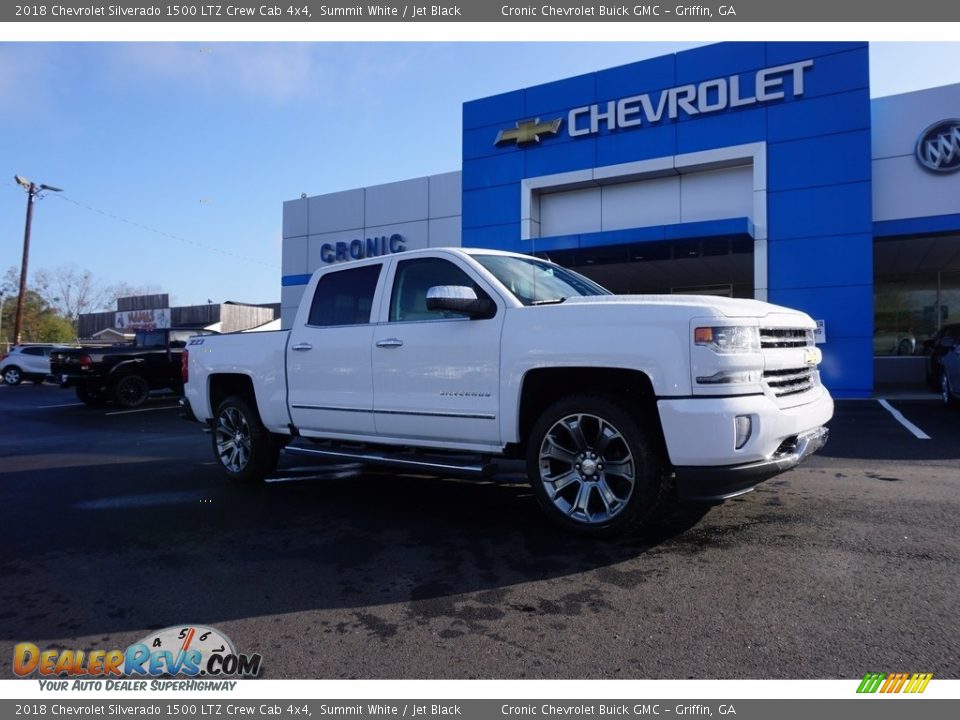 2018 Chevrolet Silverado 1500 LTZ Crew Cab 4x4 Summit White / Jet Black Photo #1