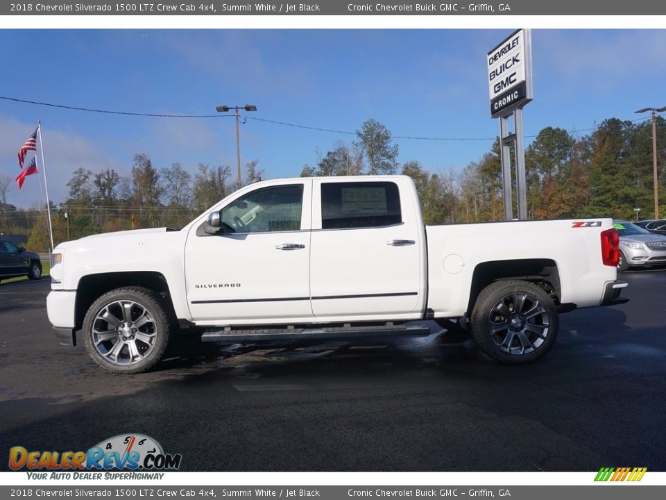 2018 Chevrolet Silverado 1500 LTZ Crew Cab 4x4 Summit White / Jet Black Photo #3