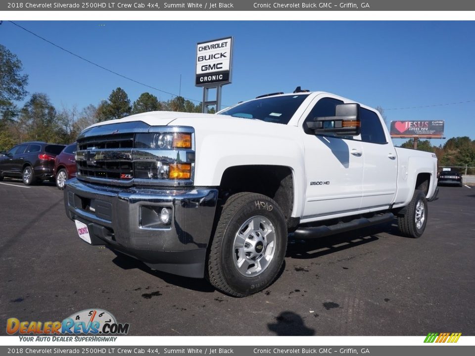 2018 Chevrolet Silverado 2500HD LT Crew Cab 4x4 Summit White / Jet Black Photo #3