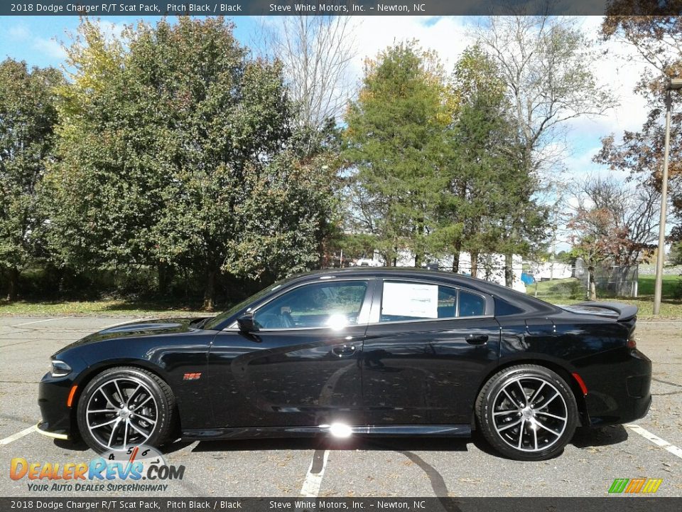 2018 Dodge Charger R/T Scat Pack Pitch Black / Black Photo #1