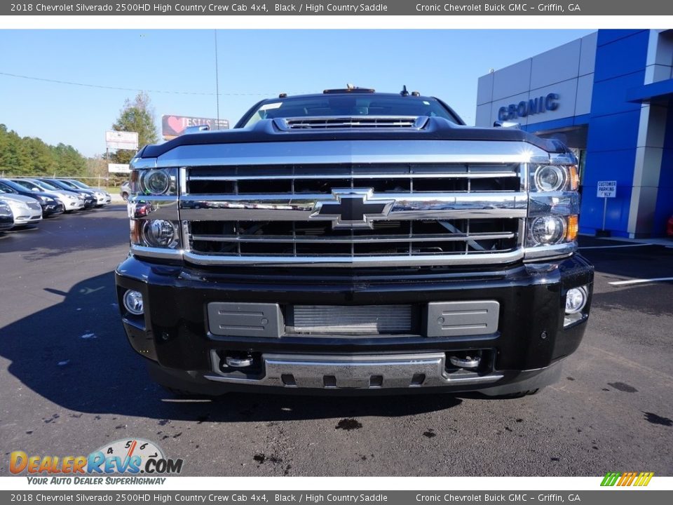 2018 Chevrolet Silverado 2500HD High Country Crew Cab 4x4 Black / High Country Saddle Photo #2