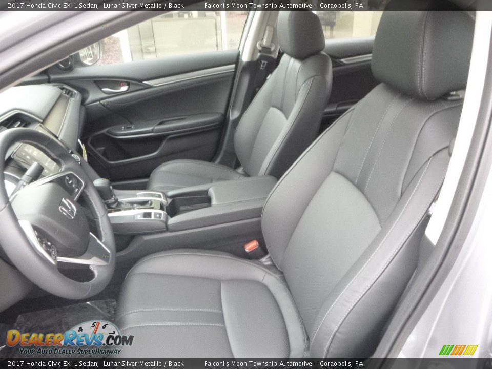 2017 Honda Civic EX-L Sedan Lunar Silver Metallic / Black Photo #8