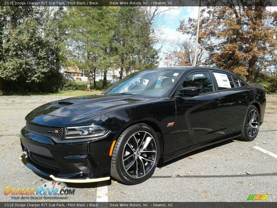 2018 Dodge Charger R/T Scat Pack Pitch Black / Black Photo #2