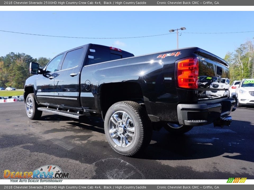 2018 Chevrolet Silverado 2500HD High Country Crew Cab 4x4 Black / High Country Saddle Photo #4