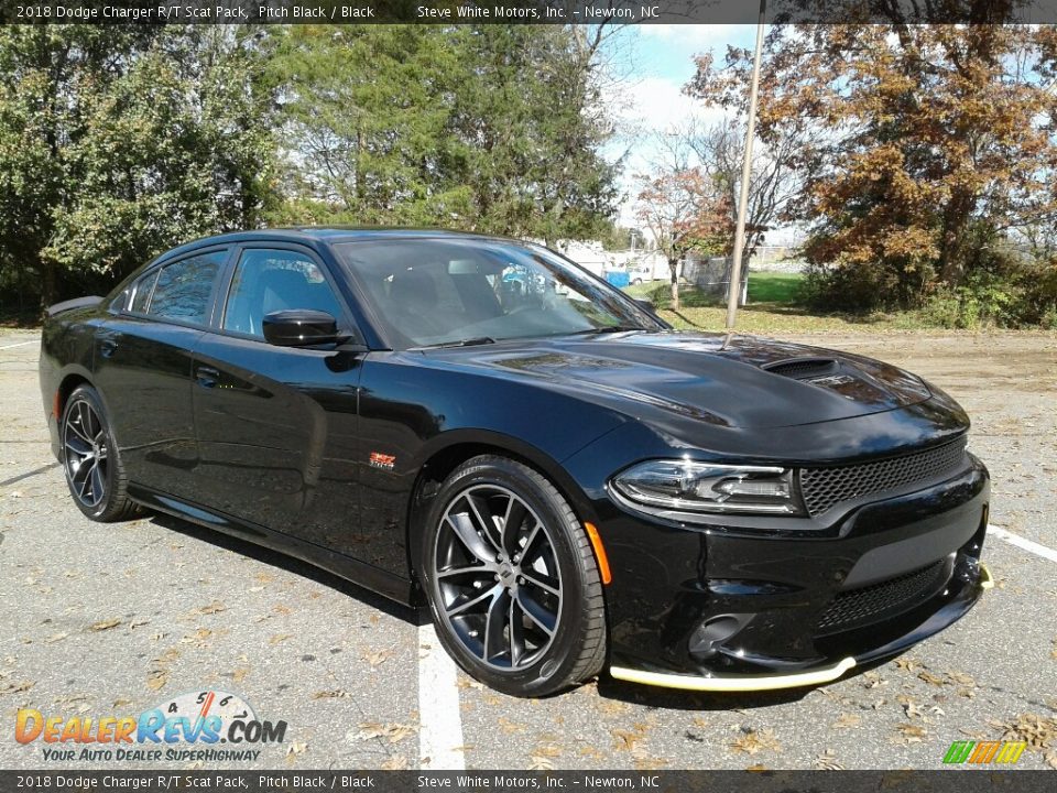 2018 Dodge Charger R/T Scat Pack Pitch Black / Black Photo #4