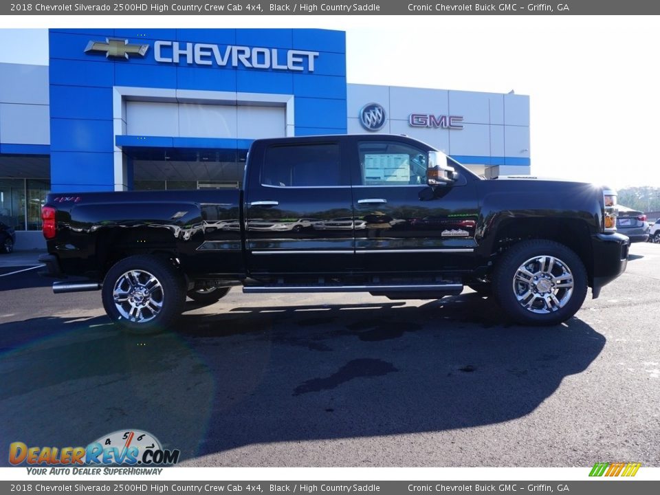 2018 Chevrolet Silverado 2500HD High Country Crew Cab 4x4 Black / High Country Saddle Photo #7