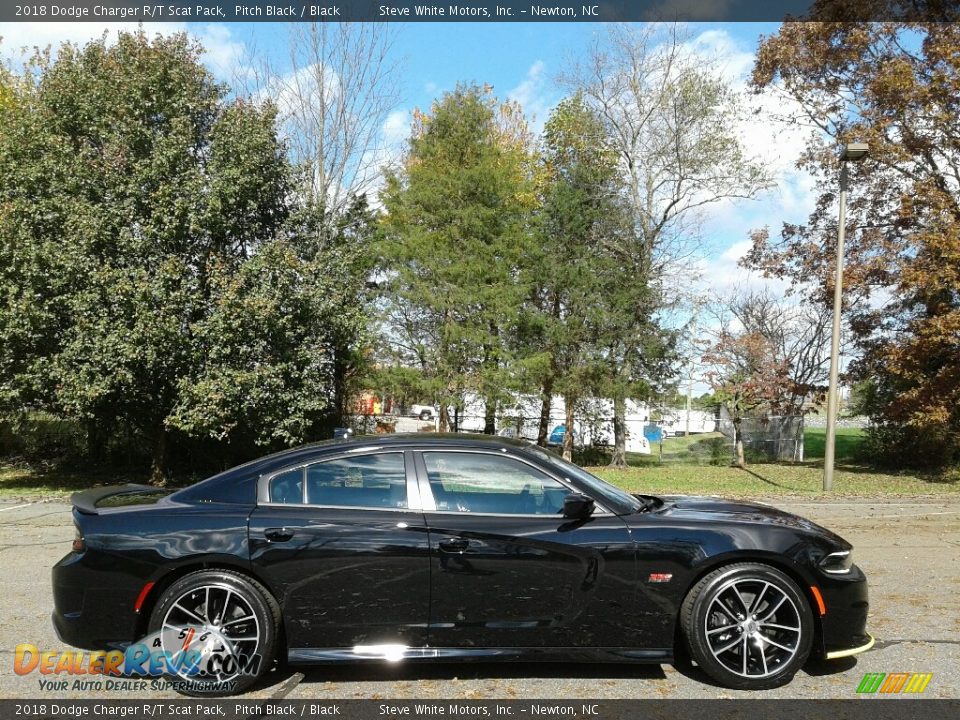 2018 Dodge Charger R/T Scat Pack Pitch Black / Black Photo #5