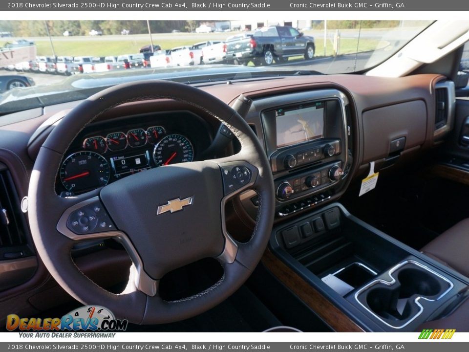 2018 Chevrolet Silverado 2500HD High Country Crew Cab 4x4 Black / High Country Saddle Photo #9