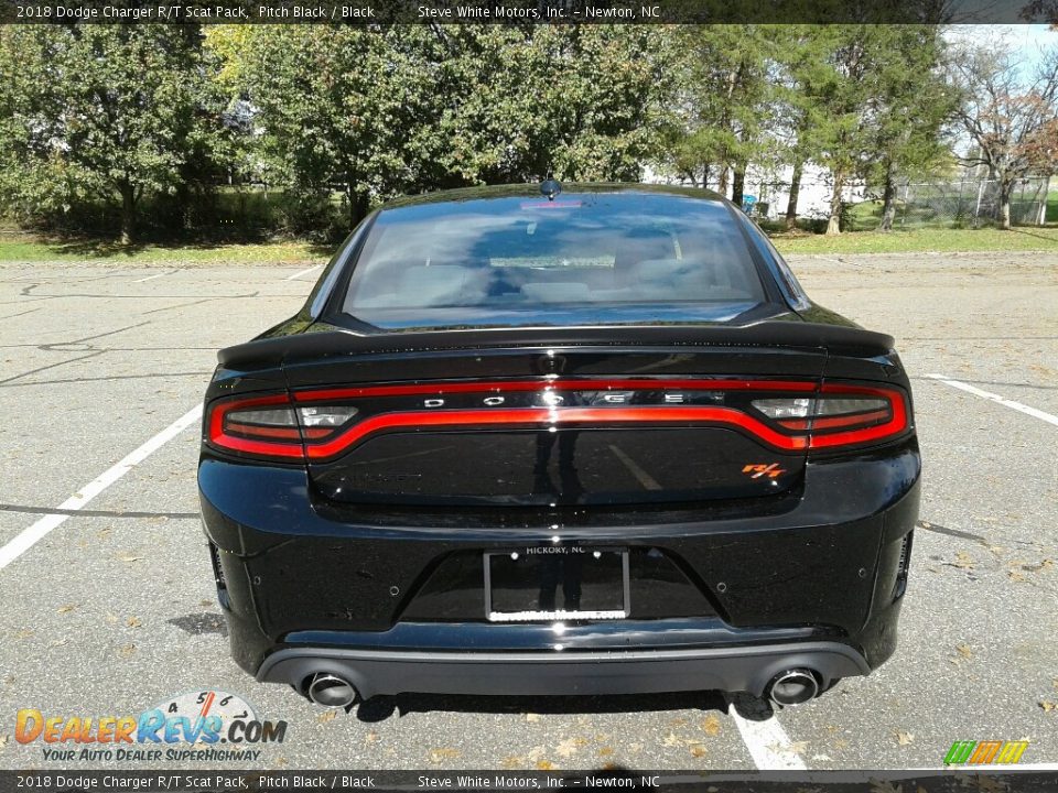 2018 Dodge Charger R/T Scat Pack Pitch Black / Black Photo #7