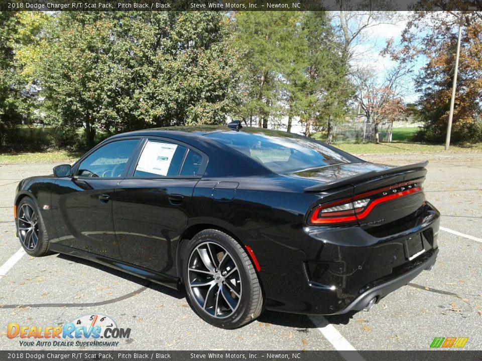 2018 Dodge Charger R/T Scat Pack Pitch Black / Black Photo #8