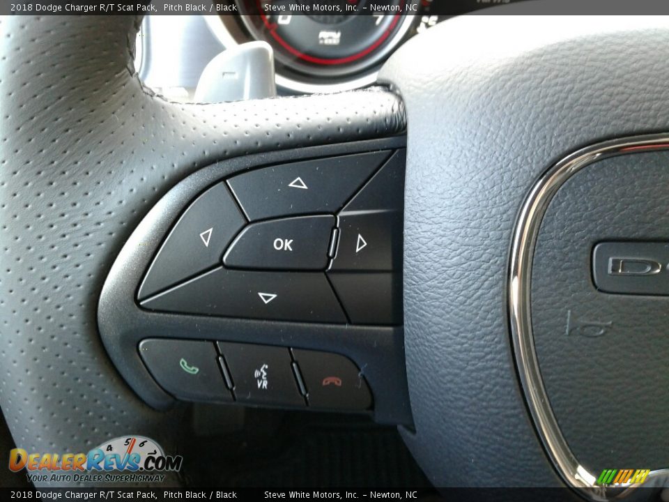 2018 Dodge Charger R/T Scat Pack Pitch Black / Black Photo #16